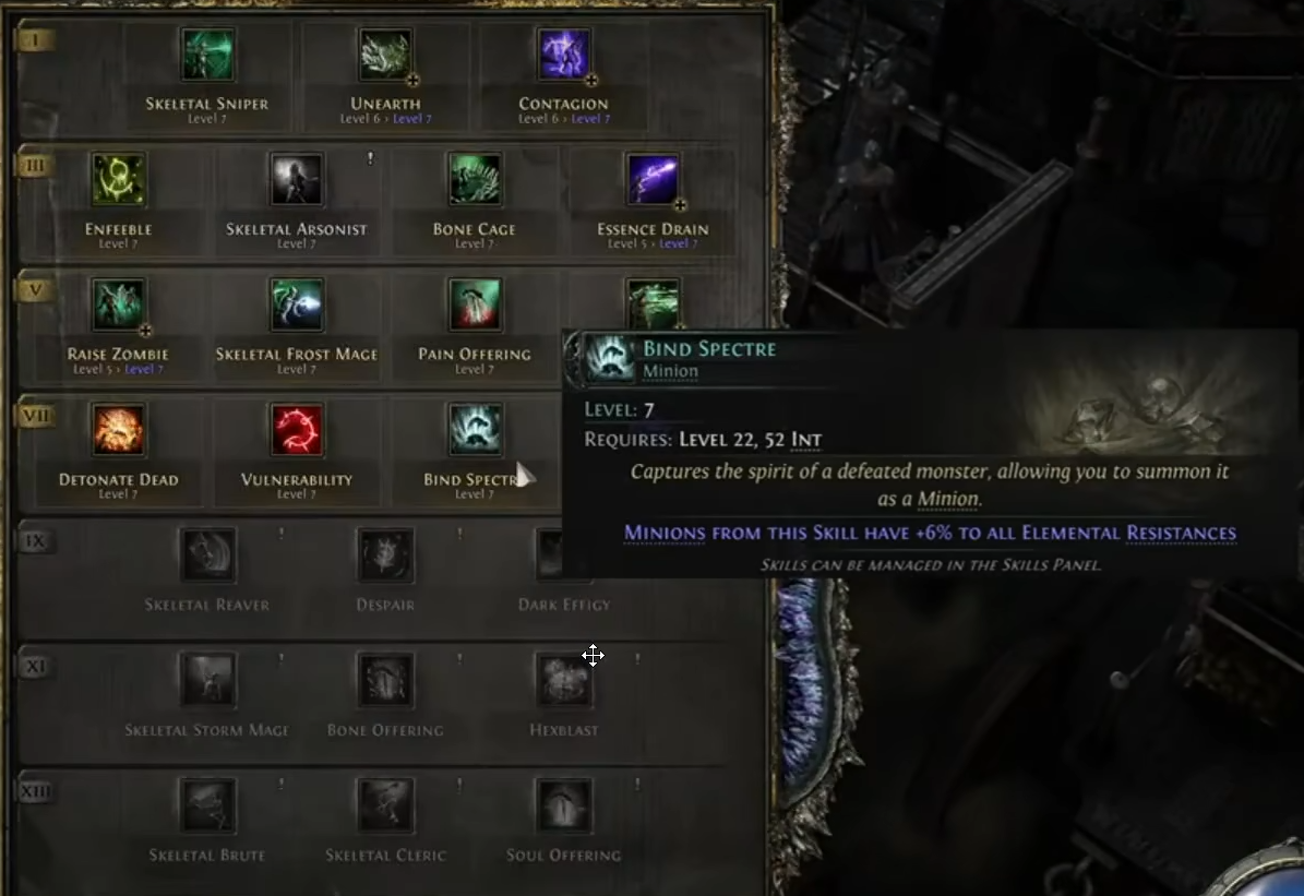 Bind Spectre, the popular skill that will be uodated in poe2